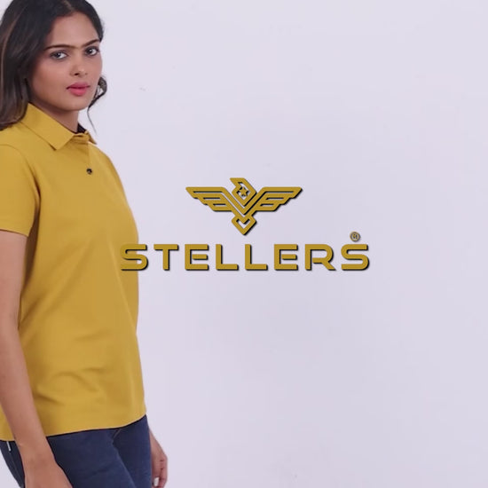 Mustard Women's Golf polo t shirts 