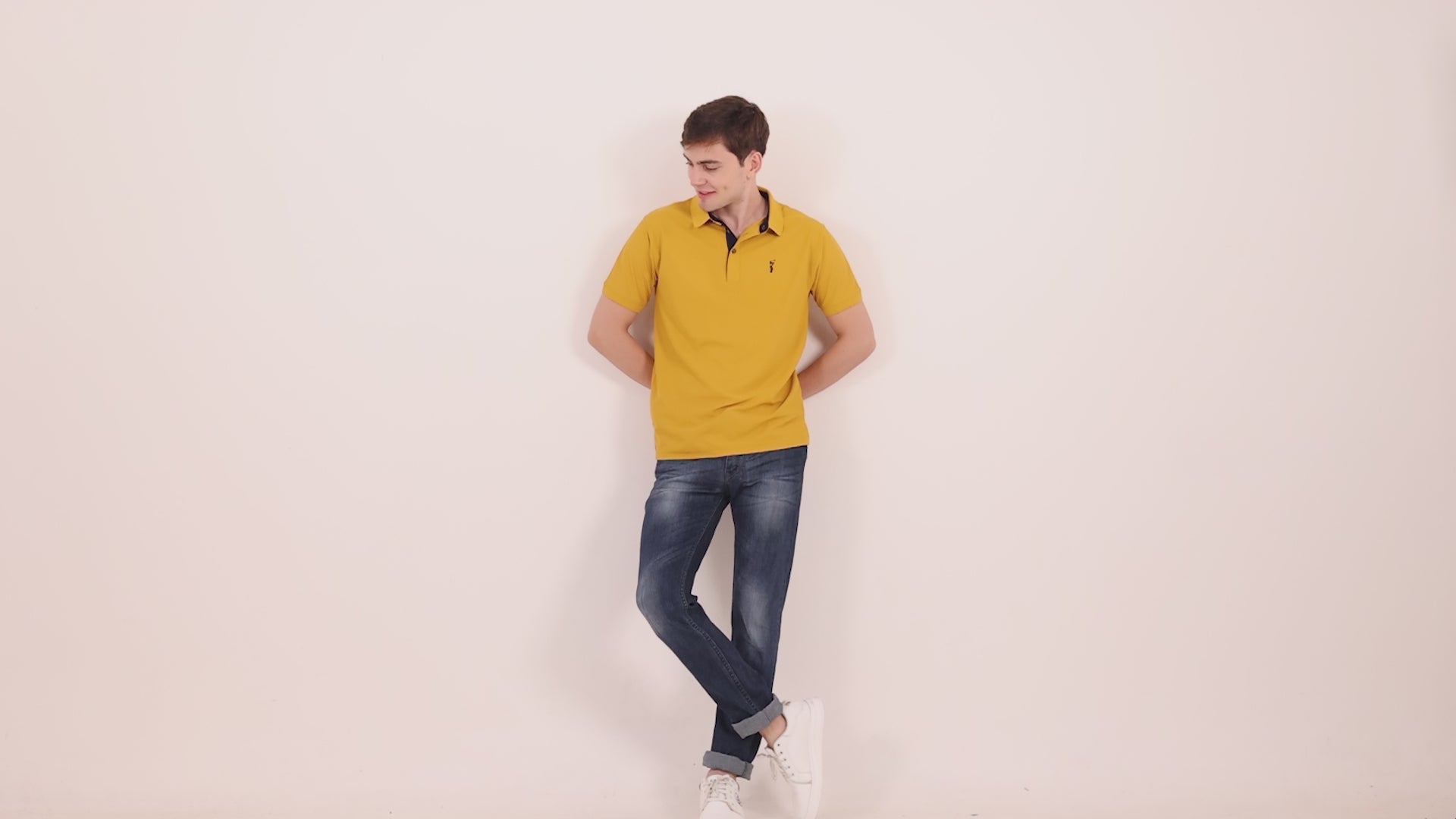 Mustard Polo T Shirt for Men