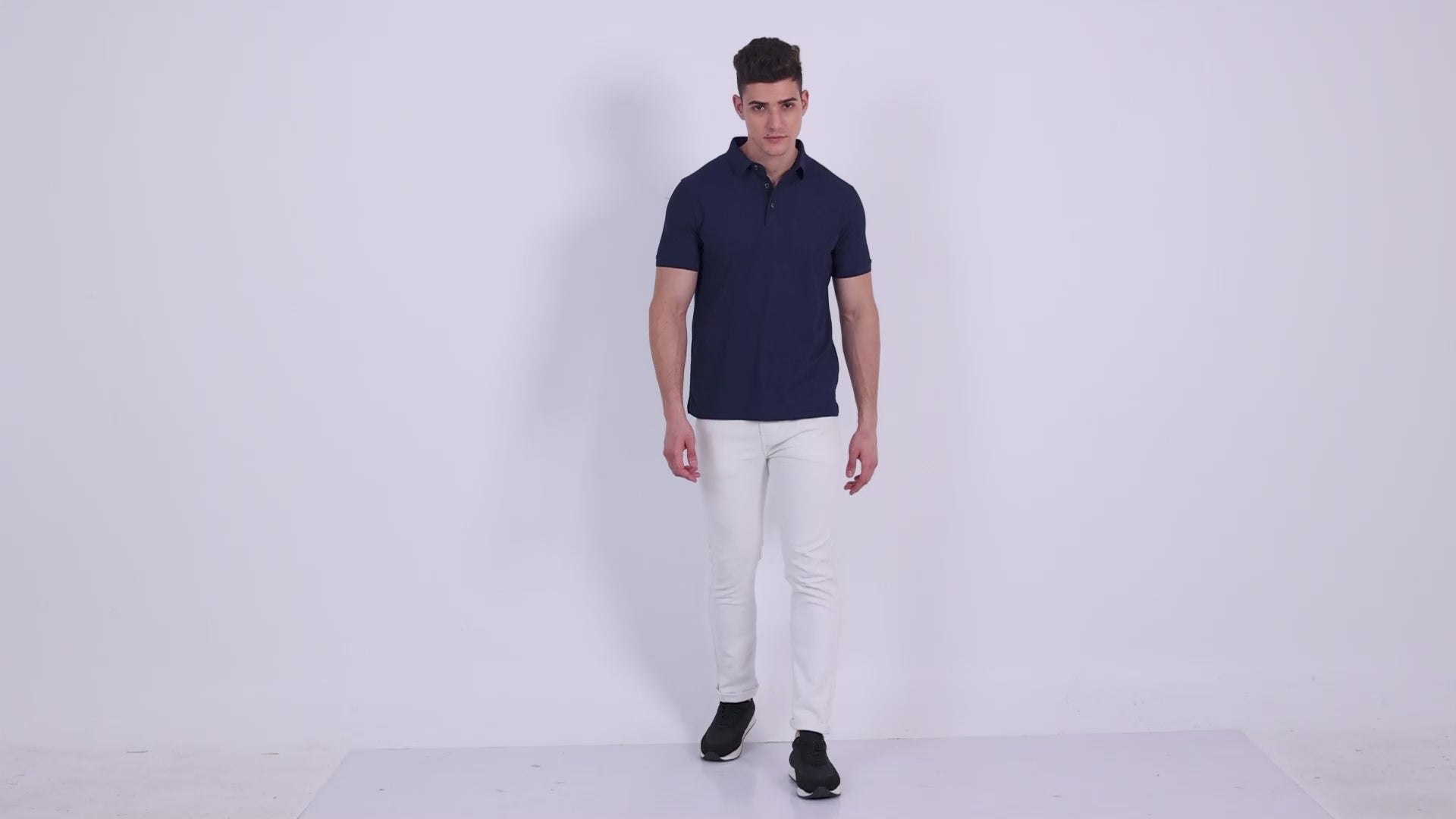 Navy Blue Polo T Shirt for Men